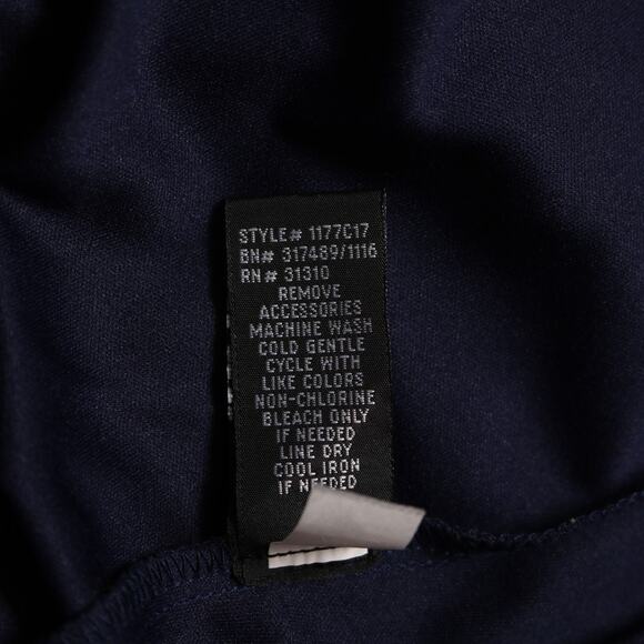 IZ Byer Navy Blue Chiffon Fit & Flare Mini Dress Sleeveless Pleated Size XS - Picture 7 of 8